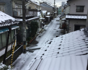 市街地の雪(三日市地域)