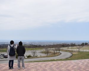 くろべ牧場まきばの風からの風景