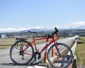 愛車と北アルプス