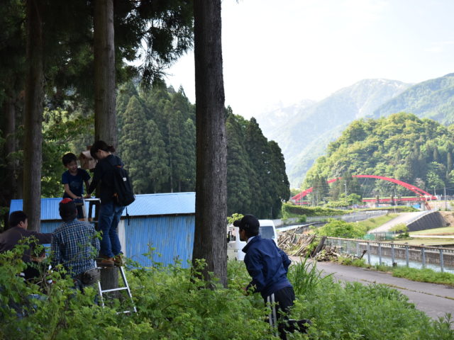 愛本橋も見えます