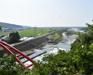 黒部川扇状地の扇頂から