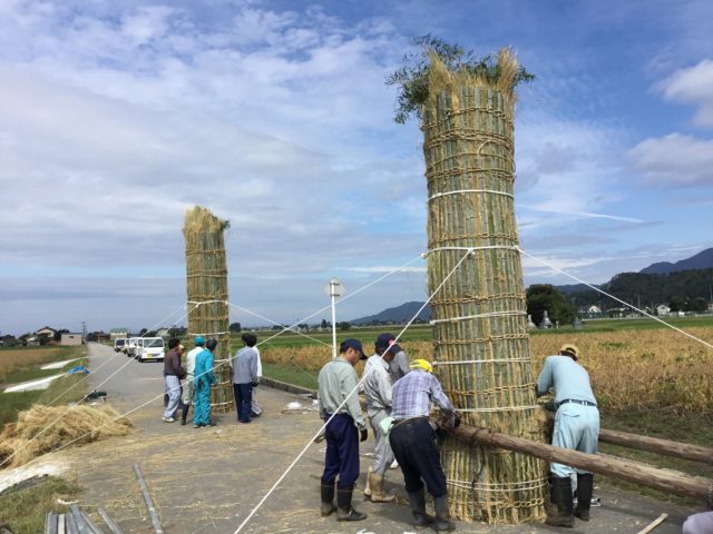 400kgを超える松明が２つ