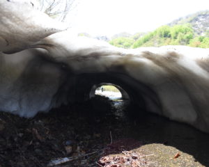 雪のトンネル