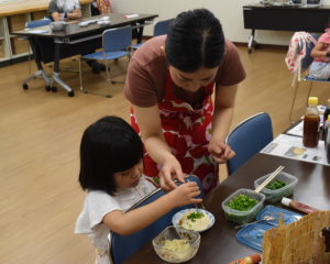 薬味をのせます