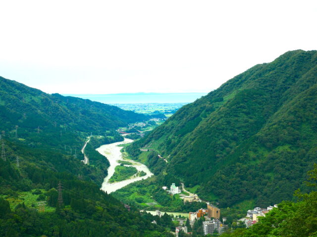 黒部川による扇状地