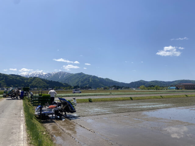 立山連峰も見えるいい天気！